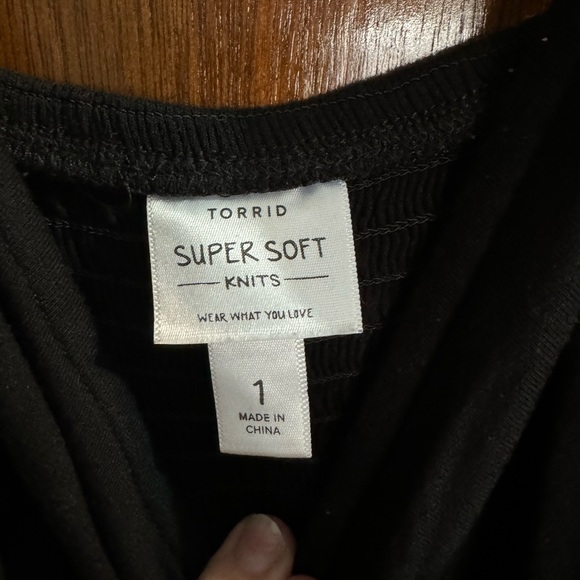 Torrid Black Super Soft Knits Tank Top Size 1 - Picture 3 of 4